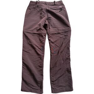 North Face Brown Convertible Hiking Pants Zip Off to Shorts Women’s 10